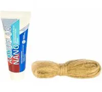 Паста уплотнительная Aguaflax nano, 80 г + лен ЕВРО, 20 г Паста уплотнительная Aguaflax nano, 80 г + лен ЕВРО, 20 г