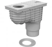 Дождеприемник MCH Chudej 325 Ss с нижним сливом, D110/125, стандарт (серый) Дождеприемник MCH Chudej 325 Ss с нижним сливом, D110/125, стандарт (серый)