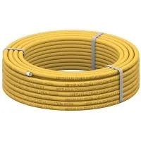 Труба гофрированная из нержавеющей стали отожженная в оболочке для газа Stahlmann 15А (10 м) Труба гофрированная из нержавеющей стали отожженная в оболочке для газа Stahlmann 15А (10 м)