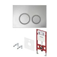 Комплект для установки подвесного унитаза: TECEspring, пластиковая панель смыва TECEspring R, хром глянцевый Комплект для установки подвесного унитаза: TECEspring, пластиковая панель смыва TECEspring R, хром глянцевый