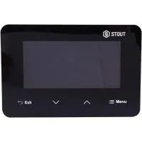 Беспроводной комнатный двухпозиционный регулятор STOUT ST-293v2, черный Беспроводной комнатный двухпозиционный регулятор STOUT ST-293v2, черный