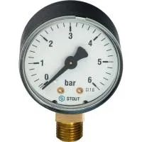 Манометр радиальный Stout (корпус Ø 100 мм) SIM-0010-101015 Манометр радиальный Stout (корпус Ø 100 мм) SIM-0010-101015