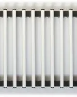 Решетка роликовая KVZ 180 х 20 х 800, белая Решетка роликовая KVZ 180 х 20 х 800, белая