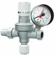 Автоматический редуктор подпитки Far 1/2* с визуализацией настраиваемого давления на выходе, с манометром Автоматический редуктор подпитки Far 1/2* с визуализацией настраиваемого давления на выходе, с манометром