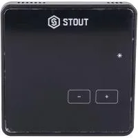 Беспроводной комнатный регулятор STOUT R-8z, черный Беспроводной комнатный регулятор STOUT R-8z, черный