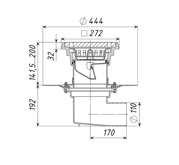 Трап уличный дворовый Татполимер ТП-615.1Н Трап уличный дворовый Татполимер ТП-615.1Н