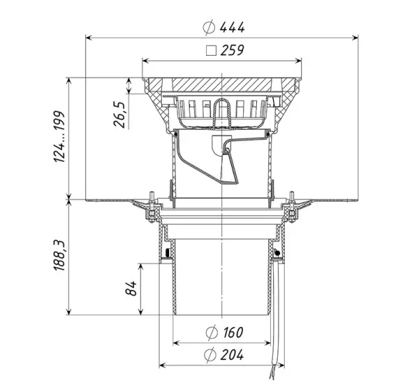 Трап уличный дворовый Татполимер ТП-616.160-Э Трап уличный дворовый Татполимер ТП-616.160-Э