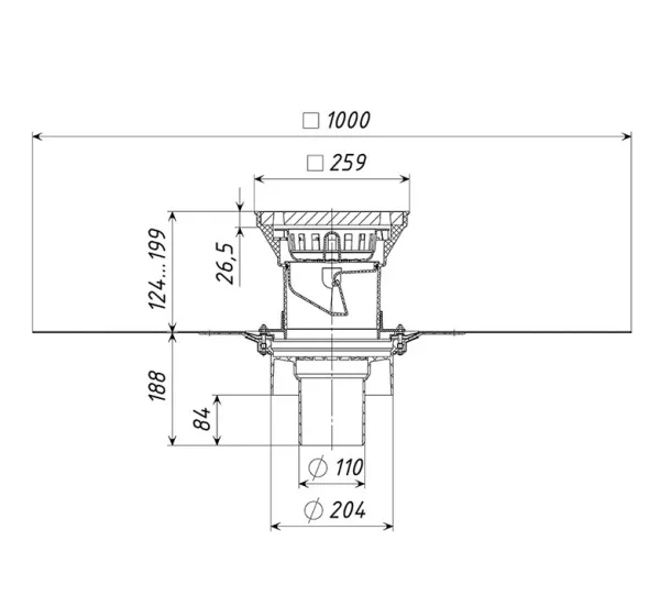 Трап уличный дворовый Татполимер ТП-616.110/B Трап уличный дворовый Татполимер ТП-616.110/B