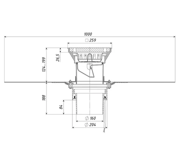 Трап уличный дворовый Татполимер ТП-616.1.160/B-Э Трап уличный дворовый Татполимер ТП-616.1.160/B-Э