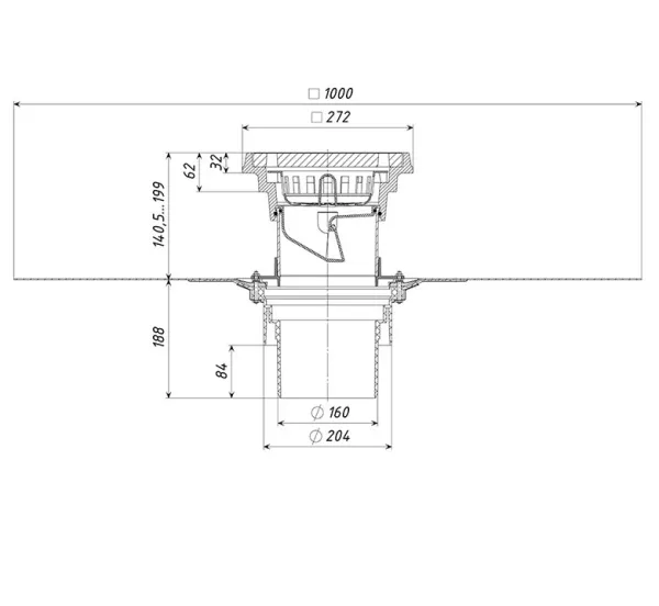 Трап уличный дворовый Татполимер ТП-616.160/В Трап уличный дворовый Татполимер ТП-616.160/В