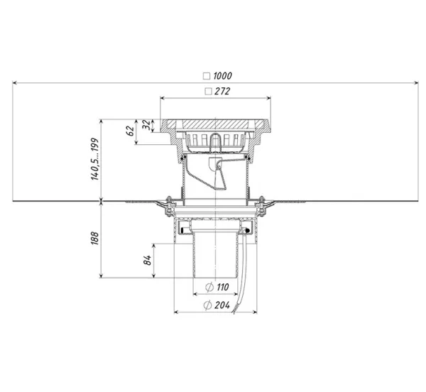 Трап уличный дворовый Татполимер ТП-616.1.110/B-Э Трап уличный дворовый Татполимер ТП-616.1.110/B-Э