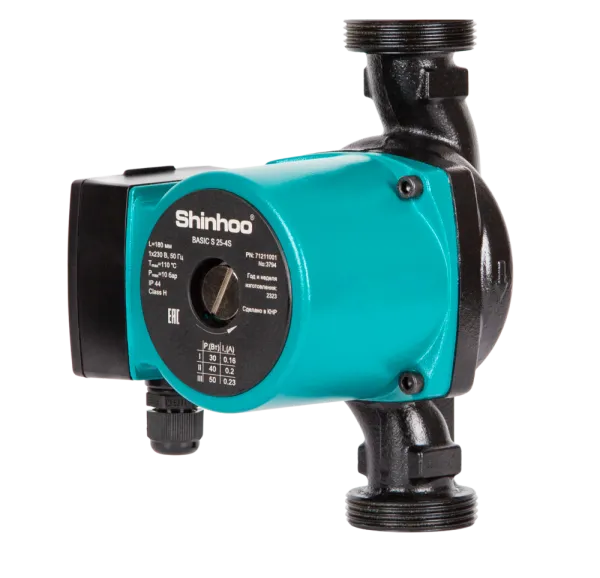 Насос циркуляционный ShinhooBASIC S 15-6S 130 1x230V Насос циркуляционный ShinhooBASIC S 15-6S 130 1x230V