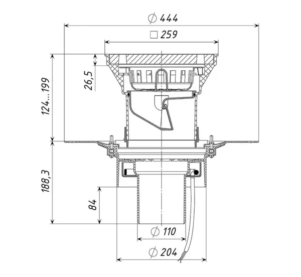 Трап уличный дворовый Татполимер ТП-616.110-Э Трап уличный дворовый Татполимер ТП-616.110-Э