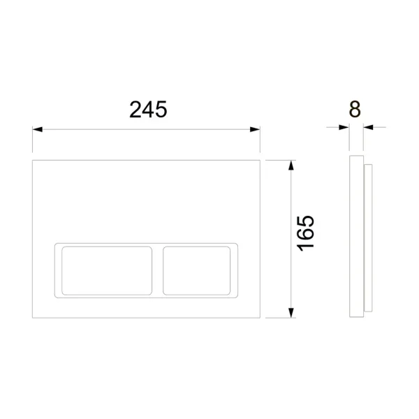 Комплект для установки подвесного унитаза: TECEspring, пластиковая панель смыва TECEspring V, черная матовая Комплект для установки подвесного унитаза: TECEspring, пластиковая панель смыва TECEspring V, черная матовая
