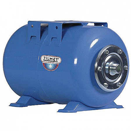 Гидроаккумулятор горизонтальный синий Zilmet ULTRA-PRO - 50 л (PN10, мемб.бутил, фланец стальной)