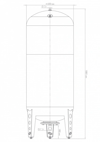 Расширительный бак для водоснабжения В 500 ОС Расширительный бак для водоснабжения В 500 ОС