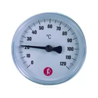 Термометр биметаллический с погружной гильзой Giacomini (корпус Ø 63 мм, гильза 50 мм)